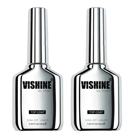 Vishine No Wipe – lac de finisare cu gel UV/LED – 2 × 16 ml