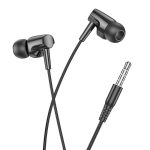 Căști cu fir Hoco M112 Story cu microfon – negru