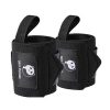 Pereche de manșete pentru halterofilie Slim Panda cu protecție pentru degetul mare, 45,7 cm, negru Pereche de manșete pentru halterofilie Slim Panda cu protecție pentru degetul mare, 45,7 cm, negru