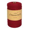 Fir de macrame Forbell, de culoare bordó, pentru lucrări creative de artizanat, 2 mm × 300 m