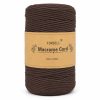 Fir de macrame maro Forbell pentru lucrări creative de artizanat, 2 mm × 300 m Fir de macrame maro Forbell pentru lucrări creative de artizanat, 2 mm × 300 m