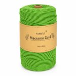   Fir de macrame verde Forbell pentru lucrări creative de artizanat, 2 mm × 300 m