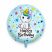 Set de baloane din folie cu unicorni umplute cu heliu „Happy Ever Day”, 9 bucăți