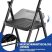 Scara pliabilă KINGRACK cu 4 trepte, neagră, cu zăvor de siguranță Scara pliabilă KINGRACK cu 4 trepte, neagră, cu zăvor de siguranță