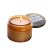 Lumânare decorativă parfumată într-un pahar de sticlă cu model, cu capac – 4 culori