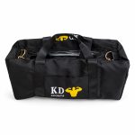   Geantă sport KD Sports neagră, cu compartiment lateral separat
