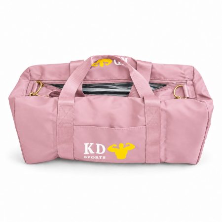 Geantă sport KD Sports de culoare roz pal, cu un compartiment lateral separat Geantă sport KD Sports de culoare roz pal, cu un compartiment lateral separat