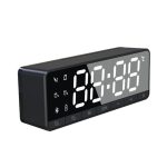 Ceas cu alarmă digitală Bluetooth - negru