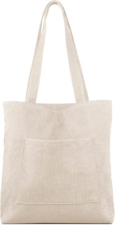 Geantă de umăr din catifea cordată pentru femei – Kememo Cord Bag