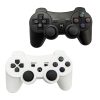 2 bucăți de controler wireless compatibil cu PS3, alb-negru 2 bucăți de controler wireless compatibil cu PS3, alb-negru