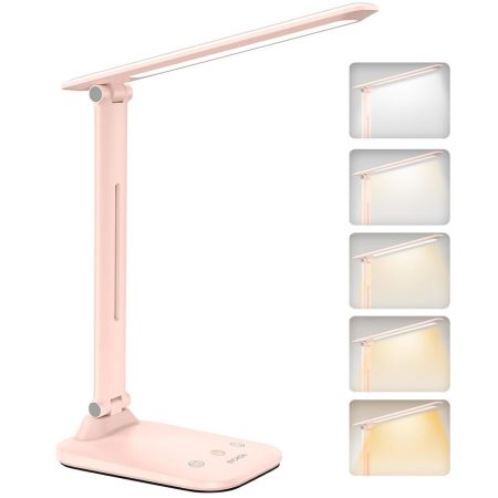 Bickon Lampă de birou LED 5 în 1 cu buton tactil și temporizator, alimentare prin USB Bickon Lampă de birou LED 5 în 1 cu buton tactil și temporizator, alimentare prin USB