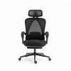 Scaun de birou ergonomic Dowinx pentru conducere, cu tetieră, suport lombar și suport pentru picioare extensibil