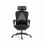   Scaun de birou ergonomic Dowinx pentru conducere, cu tetieră, suport lombar și suport pentru picioare extensibil