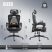 Scaun de birou ergonomic Dowinx pentru conducere, cu tetieră, suport lombar și suport pentru picioare extensibil