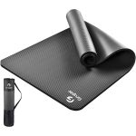 Covoraș de yoga Gruper 10mm - gri, cu geantă de transport