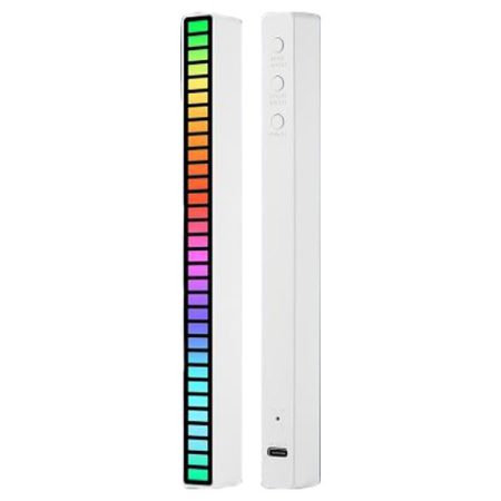 Dispozitiv muzical de luminare interschimbabil cu afișaj LED Alphaone RGB 