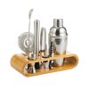 Set Barman Bambo 700ml, cu suport din bambus 