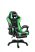 Scaun gamer de masaj Likeregal 920 LED cu suport pentru picioare- verde