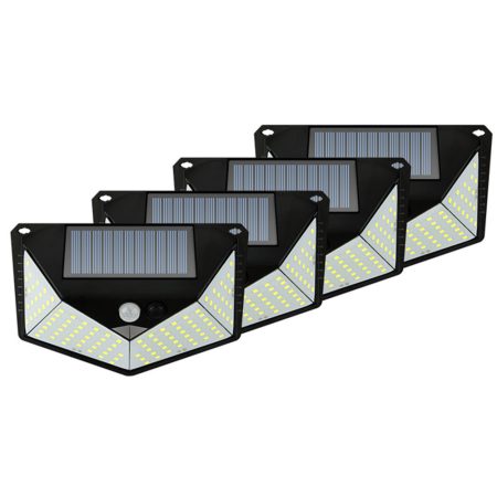 Lampă solară FourKings 4 x 110 LED cu senzor de mișcare