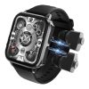 Ceas inteligent T22 negru cu căști Bluetooth încorporate Ceas inteligent T22 negru cu căști Bluetooth încorporate