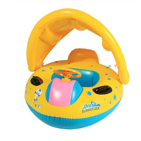 Saltea gonflabilă pentru copii cu acoperiș Amaz Dinghy 65x73cm