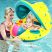 Saltea gonflabilă pentru copii cu acoperiș Amaz Dinghy 65x73cm