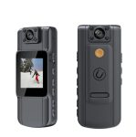   Mini cameră cu ecran HD IPS, lentilă rotativă la 180° și clemă 