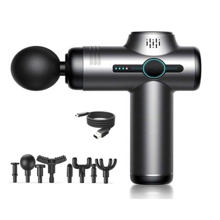 Pistol de masaj V1 cu 8 capete de masaj, 6 viteze