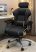 Scaun cu suport de picioare GamerElegance negru