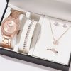 Set de bijuterii de lux 5 piese pentru femei, culoare rosegold