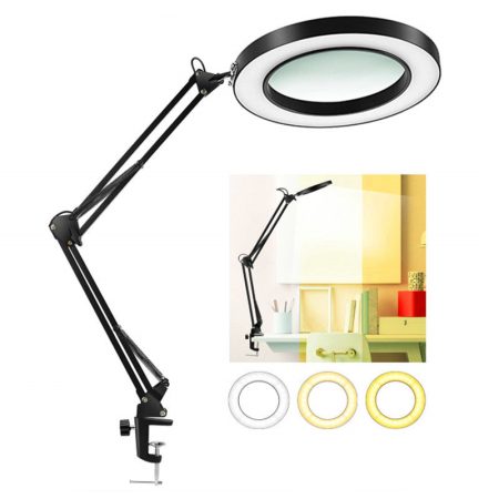 Lampă LED de masă cu lupă de 8x