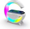 Difuzor bluetooth multimedia, suport de încărcare wireless, ceas cu alarmă, RGB