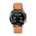 Ceas inteligent HW20 curea din piele maro