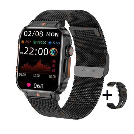 Smartwatch L81 cadou negru cu curea din silicon