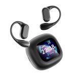Căști Bluetooth Q18 cu afișaj, negre