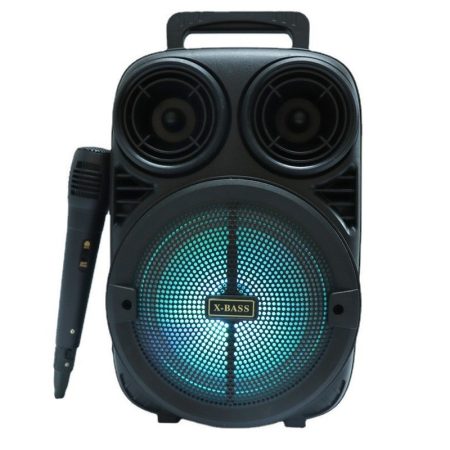 Box portabil Bluetooth de 6,5" cu microfon și iluminare LED