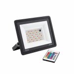 Proiector LED RGB de 50 W cu telecomandă, IP66