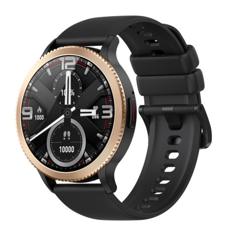 T01 Ceas inteligent negru – Apeluri Bluetooth, monitorizare ritm cardiac, pedometru