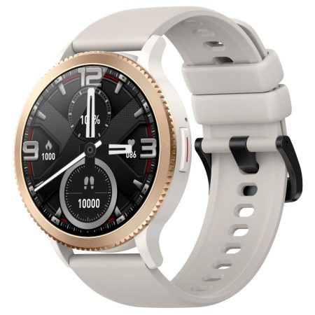 T01 Ceas inteligent argintiu – Apeluri Bluetooth, monitorizare ritm cardiac, pedometru