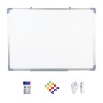   Tablă albă magnetică – tablă de scris care se poate agăța pe perete și se poate șterge, pentru acasă, birou și învățământ, 40x60 cm