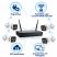 Set de 4 camere de supraveghere IP wireless 5G cu Wi-Fi, 2 MP Full HD, cu NVR cu 4 canale, IP66