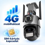   Cameră de securitate PTZ pentru exterior Titan 360° 8 MP 4K 4G cu slot pentru cartelă SIM – iCSee, IP66