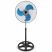 Set de 2 ventilatoare de podea de 18 colos – cu 3 pale metalice, 3 trepte de viteză, înălțime reglabilă între 100 și 128 cm