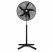 Set de 2 ventilatoare de podea de 18 colos – cu 5 pale, 3 trepte de viteză, înălțime reglabilă între 104 și 132 cm, negru