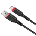   Cablu de date și încărcare HOCO X59 Victory USB-A–USB-C, 1 m, negru