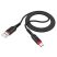 Cablu de date și încărcare HOCO X59 Victory USB-A–USB-C, 1 m, negru