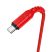 Cablu de date și încărcare HOCO X59 Victory USB-A–USB-C, 2 m, roșu