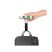 Cântar digital pentru valize cu afișaj LCD, 50 kg, argintiu-negru Cântar digital pentru valize cu afișaj LCD, 50 kg, argintiu-negru