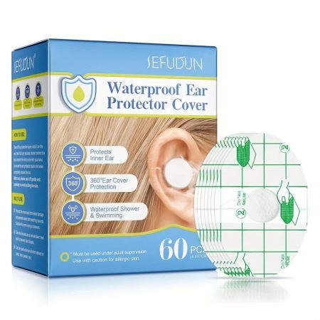 SEFUDUN – autocolante impermeabile pentru protecția urechilor, 60 buc., 4,5 × 7 cm